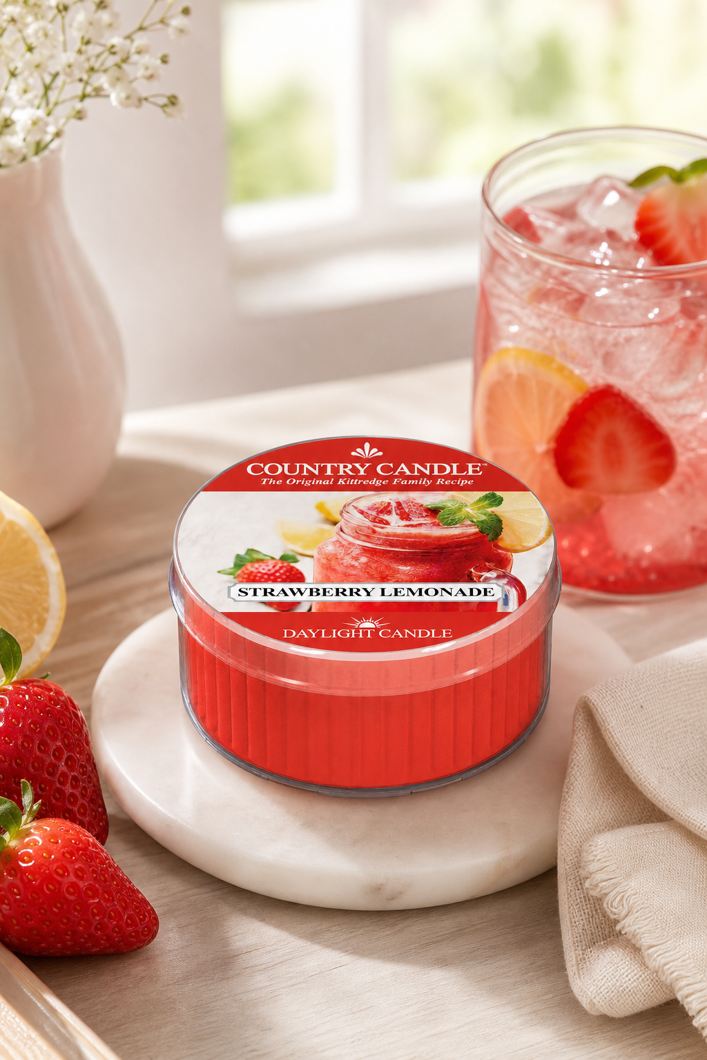 Strawberry Lemonade Daylight 42g – Stimmungsbild Strawberry Lemonade Daylight 42g in einer stimmungsvollen Anwendungsszene