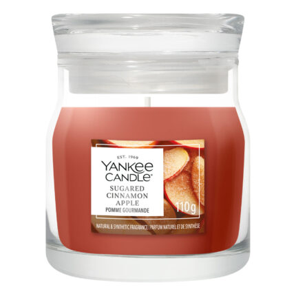 Yankee Candle Sugared Cinnamon Apple Duftkerze im Glas mit 110 g