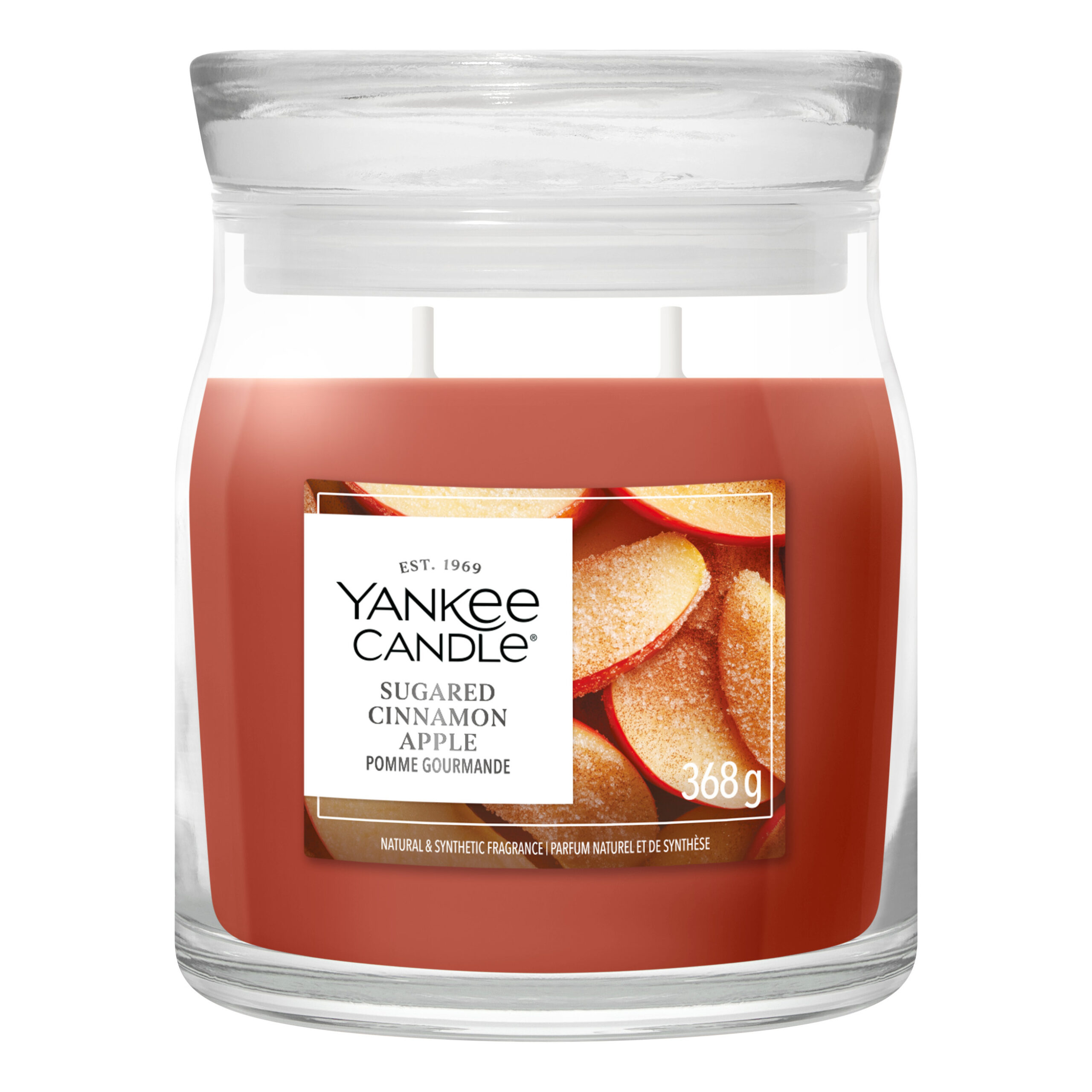 Yankee Candle Sugared Cinnamon Apple Yankee Candle Sugared Cinnamon Apple Kerze im Glas mit zwei Dochten