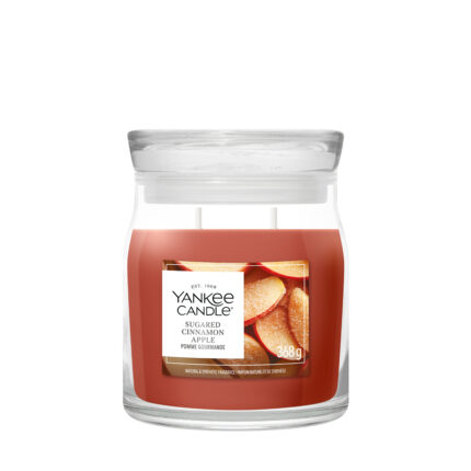 Sugared Cinnamon Apple Kerze im Glas mit sichtbarem Etikett