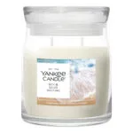 Yankee Candle Sun & Sand Duftkerze im Glas mit sichtbarem Etikett
