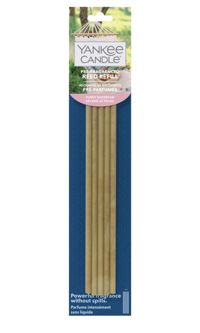 Verpackte Yankee Candle Reed-Diffuser-Nachfüllung mit fünf vorparfümierten Stäbchen