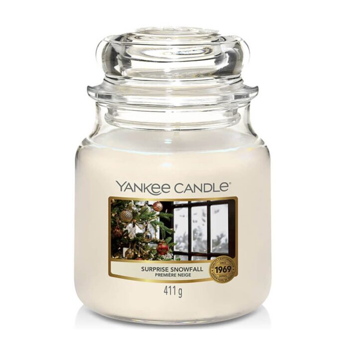 Yankee Candle Surprise Snowfall Duftkerze im Glas, 411 g
