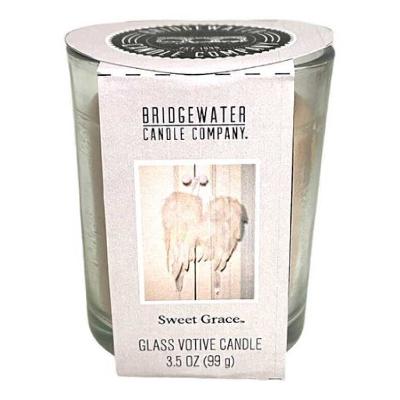 Bridgewater Sweet Grace Kerze Sweet Grace Glasvotivkerze mit sichtbarem Bridgewater-Etikett