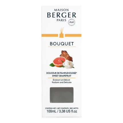 Vorderseite der Maison Berger Paris Bouquet Verpackung für Sweet Grapefruit