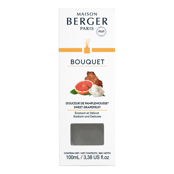 Vorderseite der Maison Berger Paris Bouquet Verpackung für Sweet Grapefruit