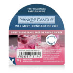 Yankee Candle Wax Melt Sweet Plum Sake mit 22 g Verpackung