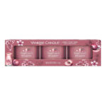 Yankee Candle Sweet Plum Sake Votivkerzen im 3er-Pack