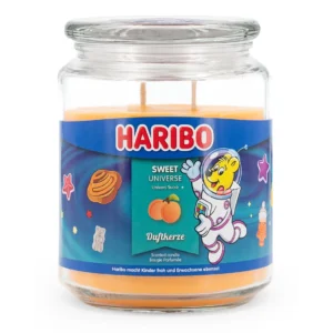Haribo Sweet Universe Duftkerze im Glas mit zwei Dochten