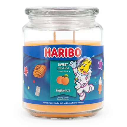 Haribo Sweet Universe Duftkerze im Glas mit zwei Dochten