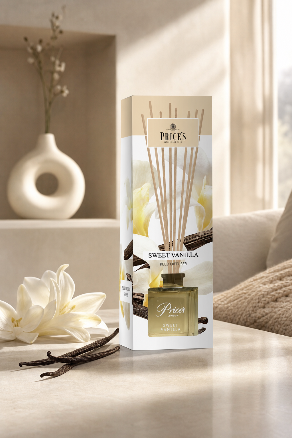 Sweet Vanilla 100ml in einer stimmungsvollen Anwendungsszene