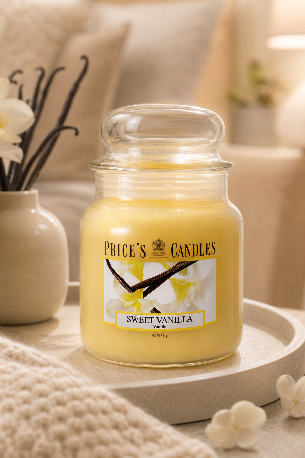 Sweet Vanilla 411g in einer stimmungsvollen Anwendungsszene