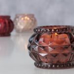 Teelichthalter Porah dunkelrosa – Produktansicht