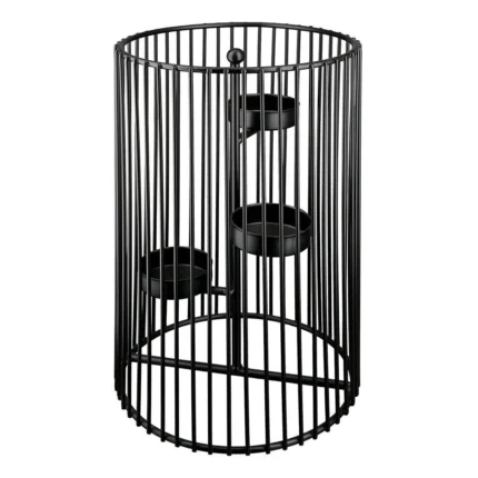 Teelichtleuchter Trixie 30cm schwarz Metall – Hauptansicht
