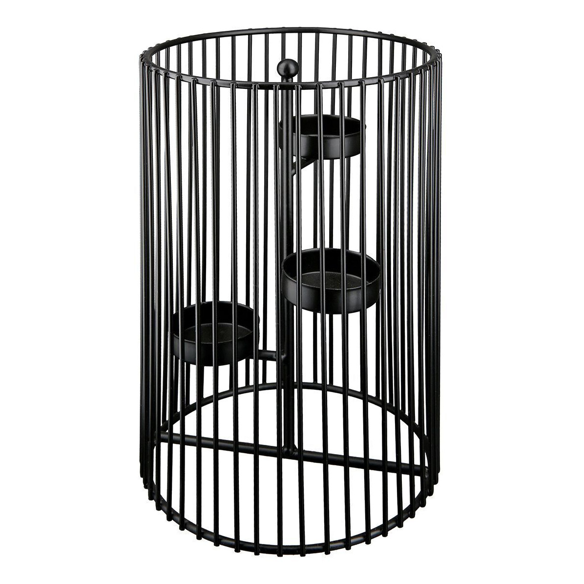 Tor Teelichtleuchter Trixie 30cm schwarz Metall – Hauptansicht