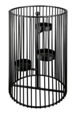 Teelichtleuchter Trixie 30cm schwarz Metall – Produktansicht