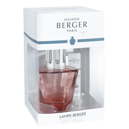 Rosa Lampe Berger in geöffneter Maison-Berger-Paris-Verpackung