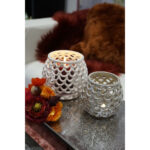 Tischlicht Pitello 14cm creme – Hauptansicht
