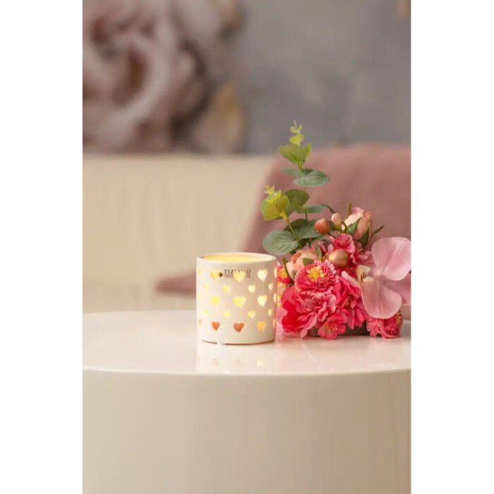 Tischlicht Set Amba weiß-creme – Produktansicht