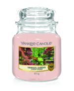Yankee Candle Tranquil Garden Kerze im Glas mit Etikett und Deckel