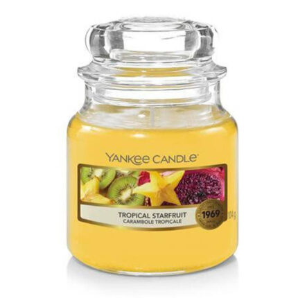 Yankee Candle Tropical Starfruit Kerze im Glas mit gelbem Wachs