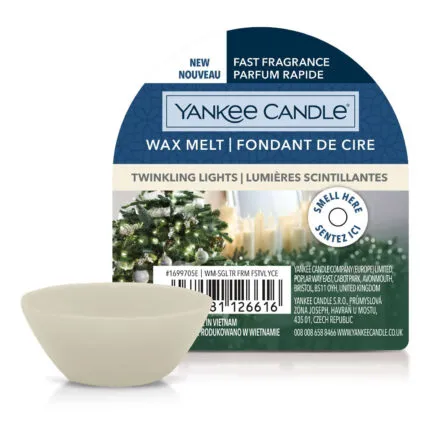 Yankee Candle Twinkling Lights Wax Melt mit Schälchen
