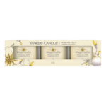 Yankee Candle Twinkling Lights Votivkerzen im Glas, drei Stück im Set