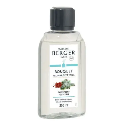 Maison Berger Paris Bouquet Refill Nachfüllflasche mit Etikett Festive Fir