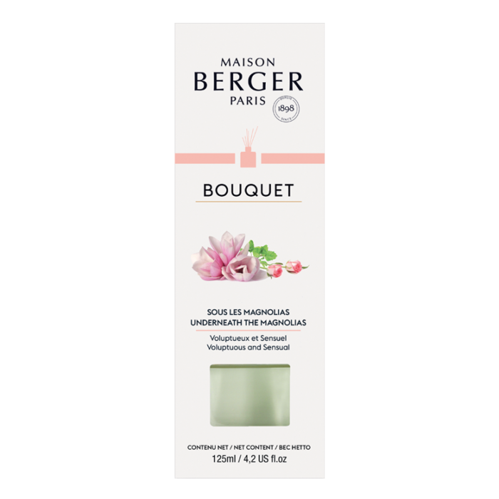 Maison Berger Verpackung mit Aufdruck Unter den Magnolien und 125 ml Inhalt