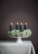 Stecker für Adventsgesteck schwarz Spike 4er Set – Produktansicht