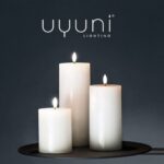 Uyuni Outdoor LED Stumpenkerze 7,8 x 17,8cm weiß – Produktansicht