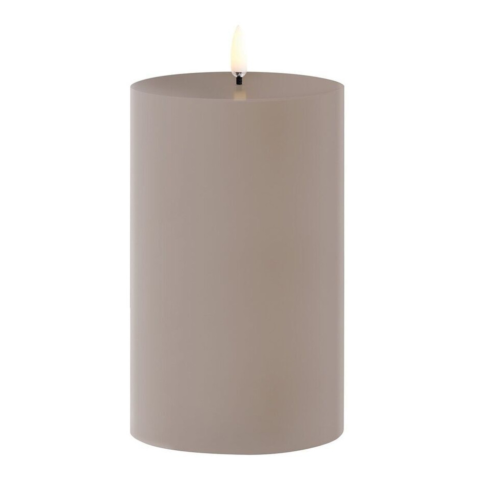 Produktbild Uyuni Outdoor LED Stumpenkerze 8,4 x 15cm sandstone – Hauptansicht