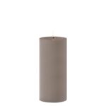Uyuni Outdoor LED Stumpenkerze 8,4 x 20cm sandstone – Produktansicht