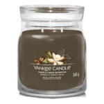 Yankee Candle Vanilla Bean Espresso Kerze im Glas mit Deckel