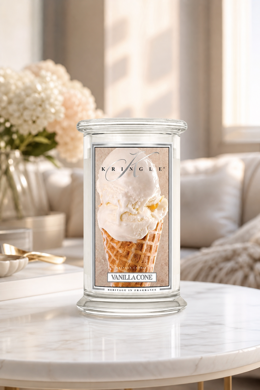 Vanilla Cone 623g in einer stimmungsvollen Anwendungsszene