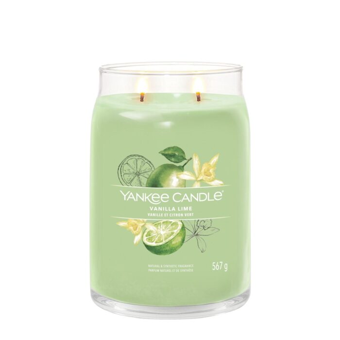 Vanilla Lime Signature Large Jar 567g 2-Docht – Produktansicht
