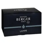 Schwarzer Produktkarton von Maison Berger Paris mit Aufdruck LAMPE