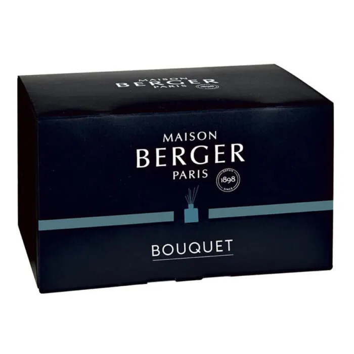 Schwarze Produktverpackung von Maison Berger Paris mit der Aufschrift Bouquet