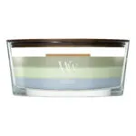 WoodWick Trilogy Verdant Woods Kerze im rechteckigen Glasbehälter