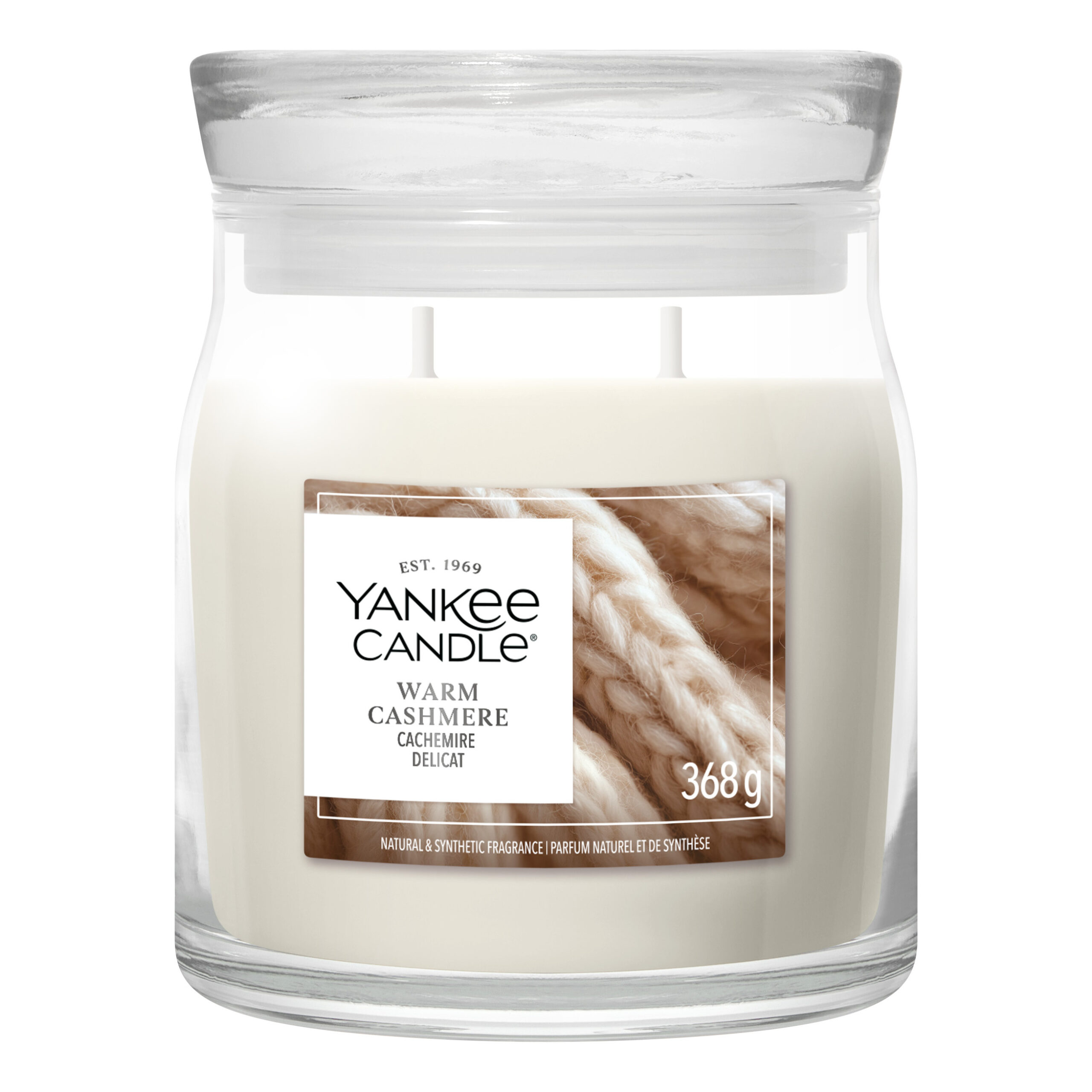 Produktbild Warm Cashmere Signature Medium Jar 368g 2-Docht – Hauptansicht