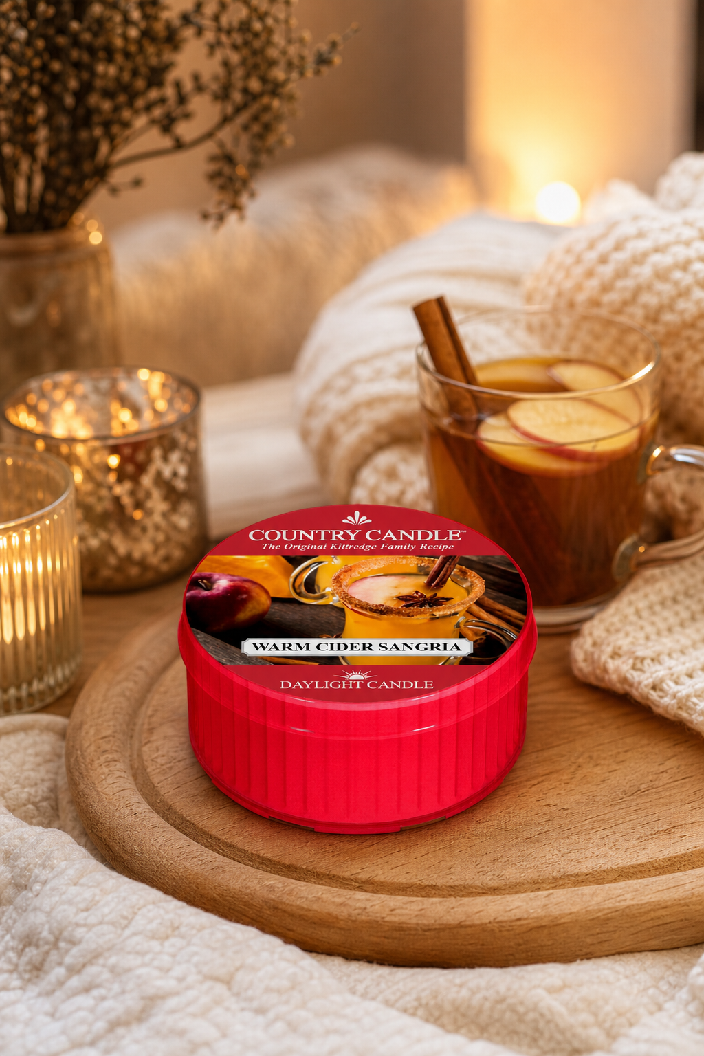 Warm Cider Sangria Daylight 42g in einer stimmungsvollen Anwendungsszene