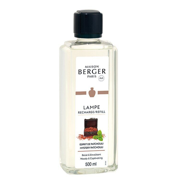 Patchouli Nachfüller 500 ml Flasche Maison Berger Paris Lampe Refill mit Patchouli-Aufdruck