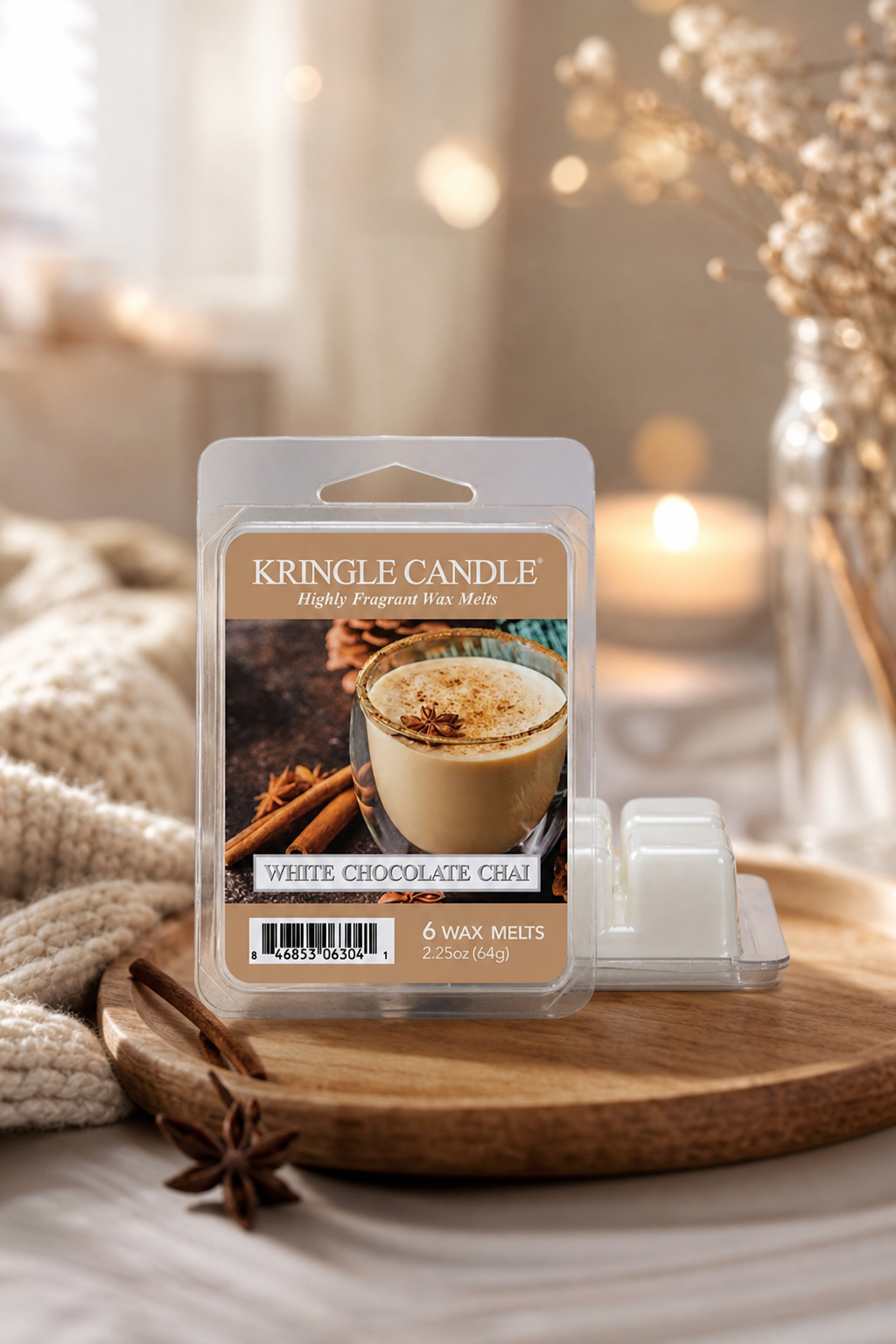 White Chocolate Chai 64g in einer stimmungsvollen Anwendungsszene