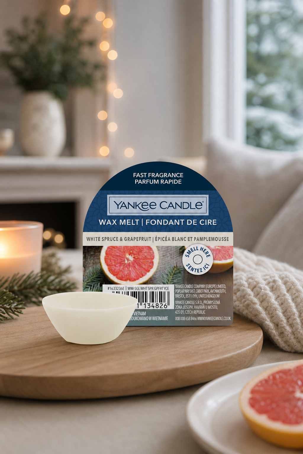 White Spruce & Grapefruit 22g in einer stimmungsvollen Anwendungsszene