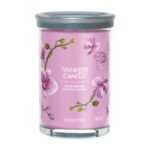 Yankee Candle Wild Orchid Kerze im Glas mit Blumenetikett
