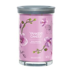Yankee Candle Wild Orchid Kerze im Glas mit Blumenetikett