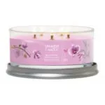 Geöffneter Yankee Candle Wild Orchid Tumbler mit mehreren sichtbaren Dochten