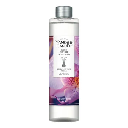 Flasche mit Wild Orchid Reed Diffuser Refill und 250 ml Inhalt