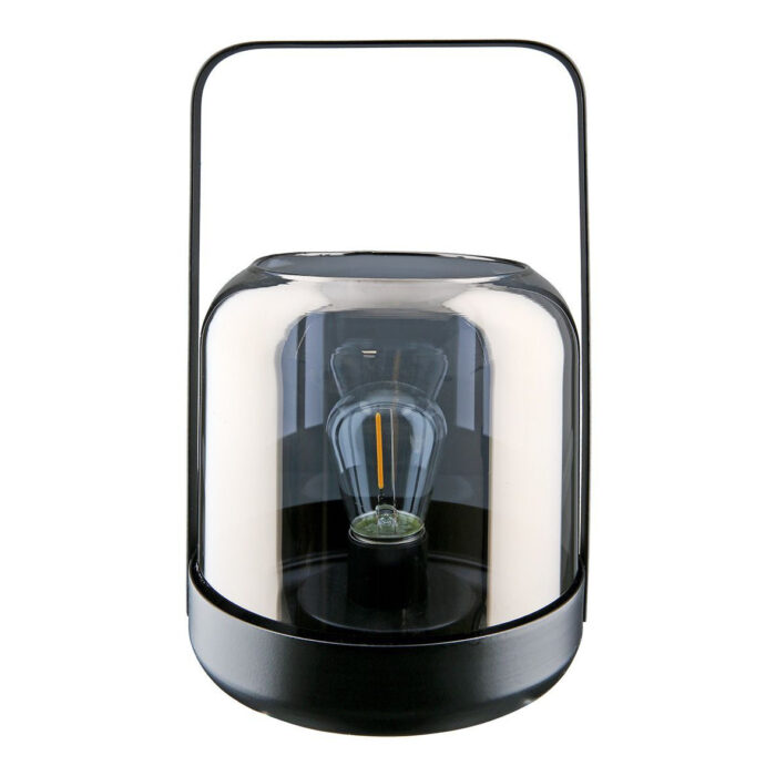Windlicht Bright Silber LED Glas 20cm – Produktansicht