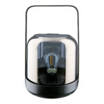 Windlicht Bright Silber LED Glas 24cm – Produktansicht